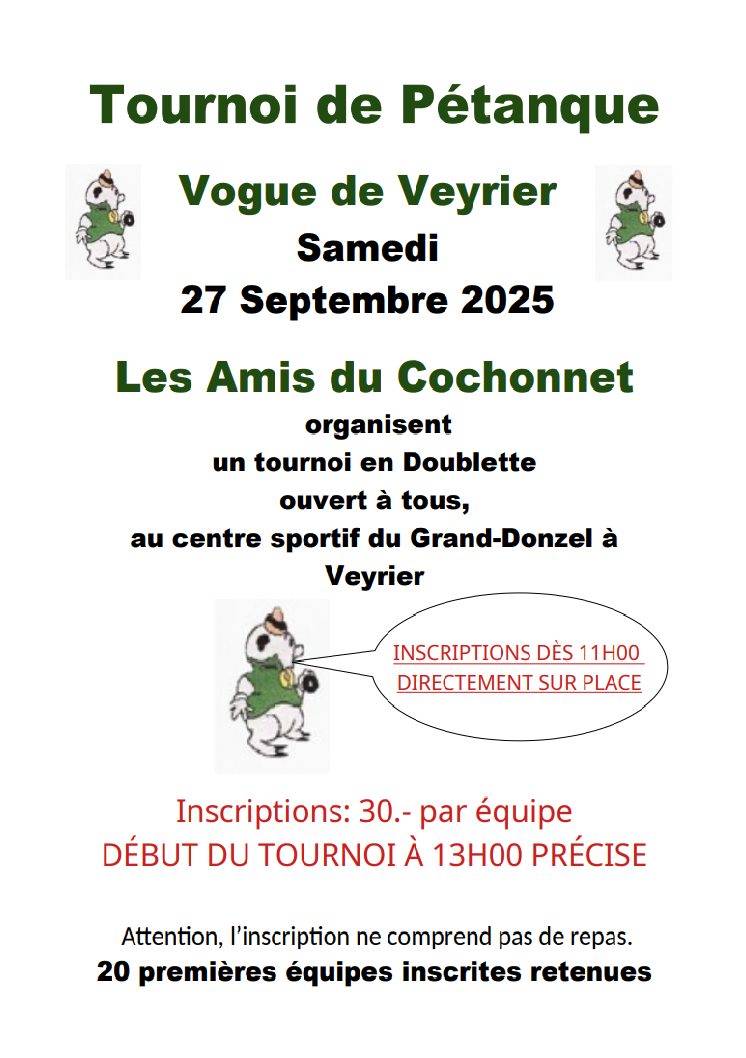 Tournoi de Pétanque