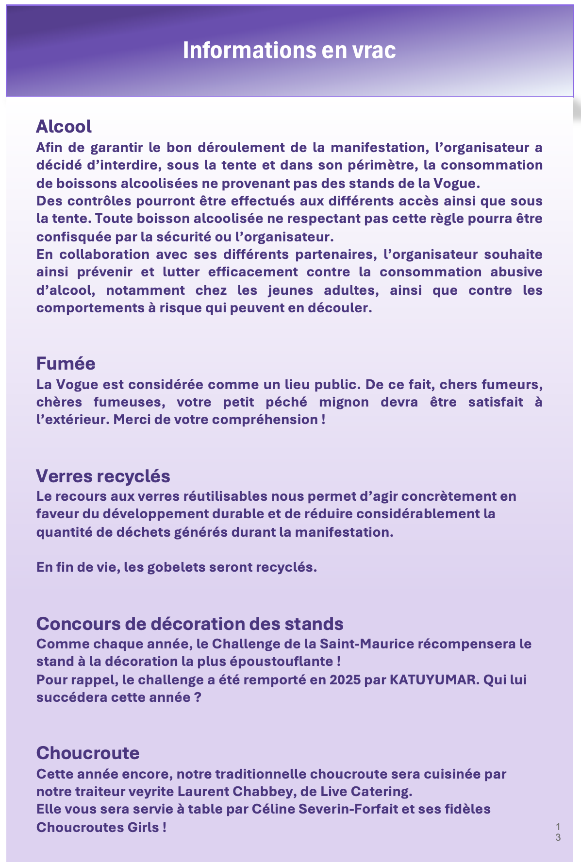 Information en Vrac